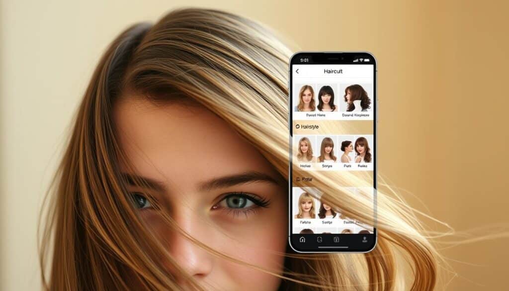 Aplicativo para simular corte de cabelos