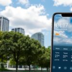 Aplicativo que fornece previsão do tempo de hora em hora