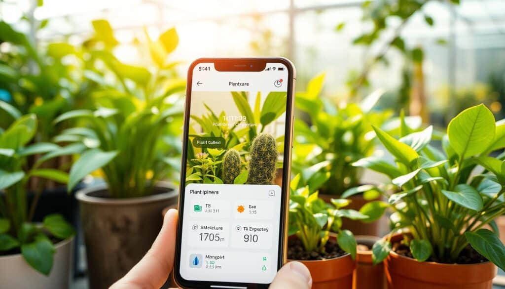 App de aprender a cuidar de plantas escaneando a planta