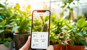 App de aprender a cuidar de plantas escaneando a planta