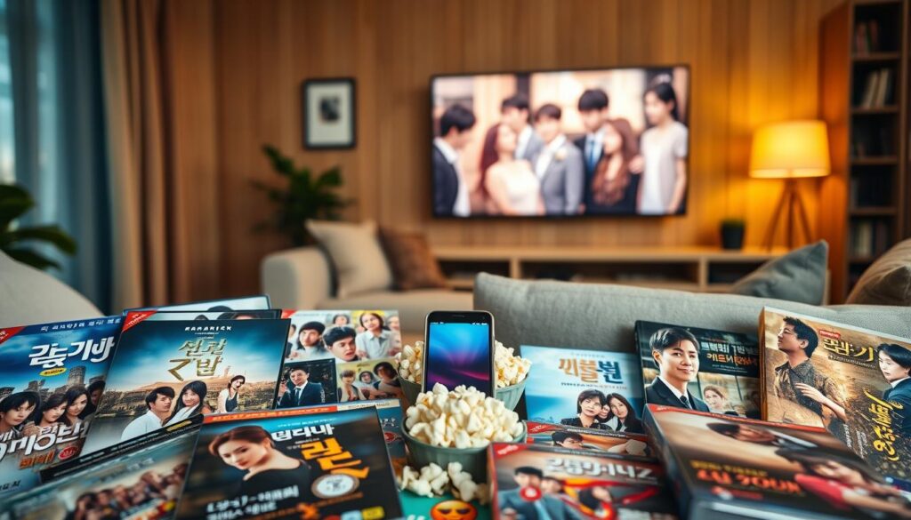 variedade de doramas disponíveis