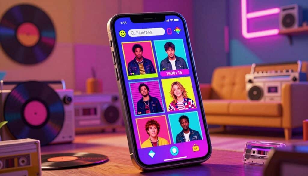 aplicativo retrô anos 80