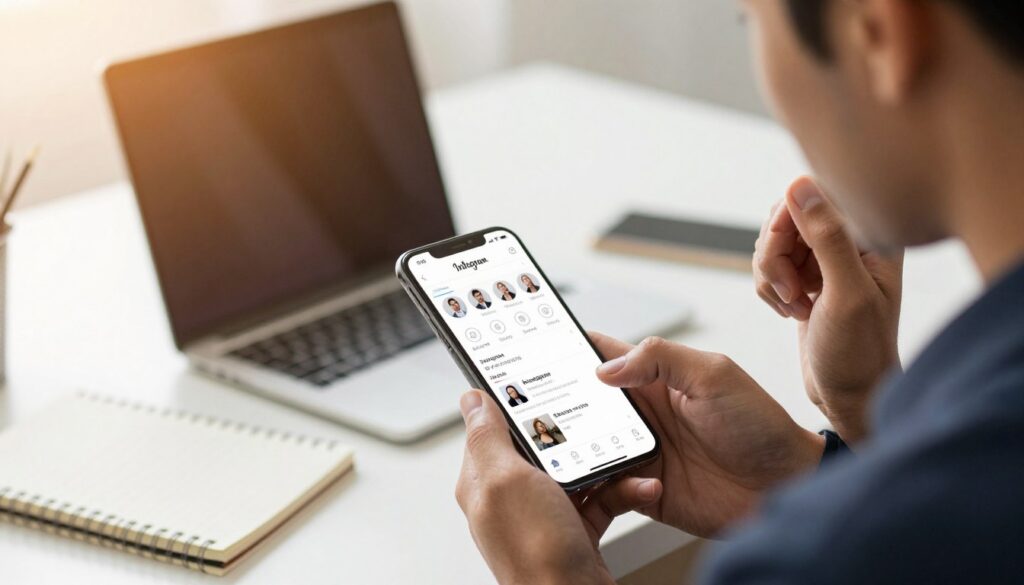 visitas no perfil do Instagram