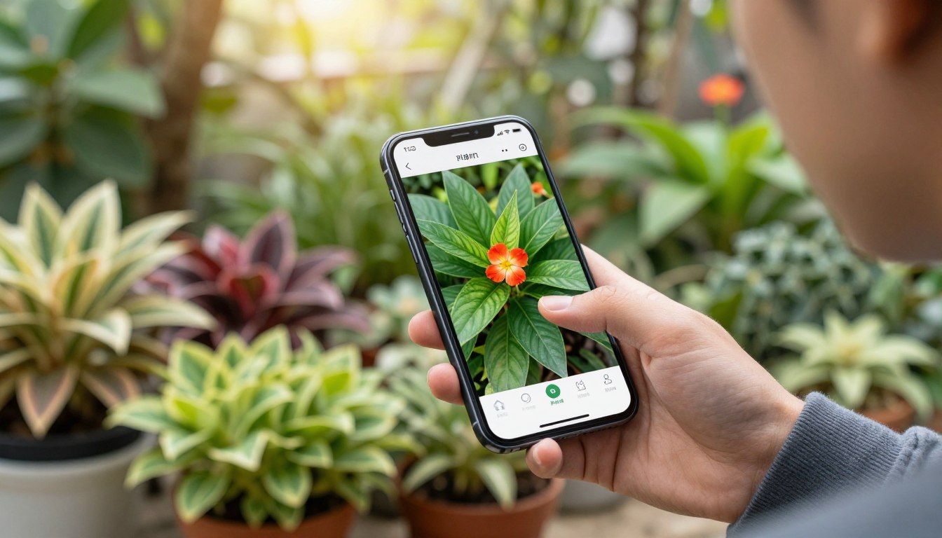 You can identify plants with this app.