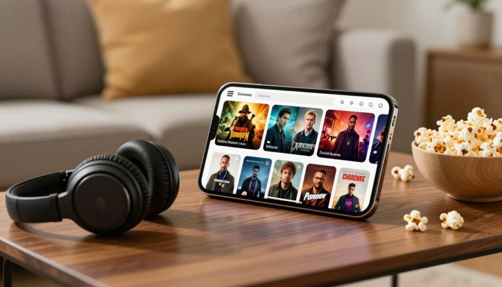 aplicativo de streaming de entretenimento