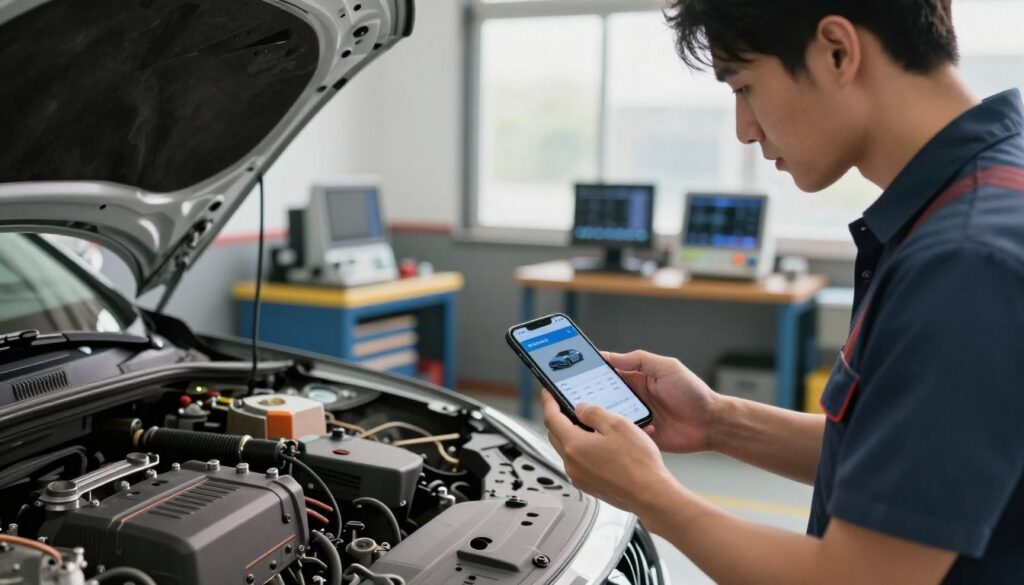 diagnóstico mecânico no celular