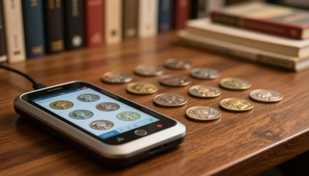 ferramenta para identificar moedas raras