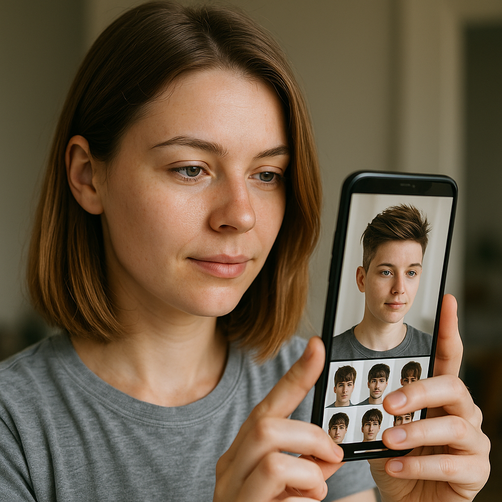 App para Simular Cortes de Cabelo