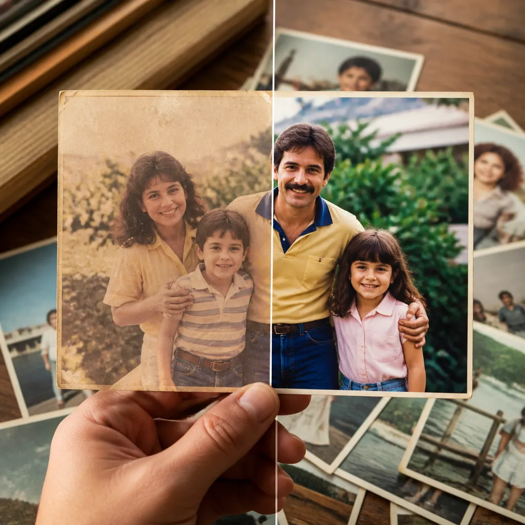 Reviva suas fotos dos anos 80 com qualidade restaurada