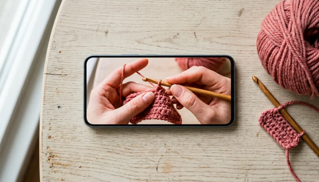 Aprenda Crochê pelo Celular: App Prático