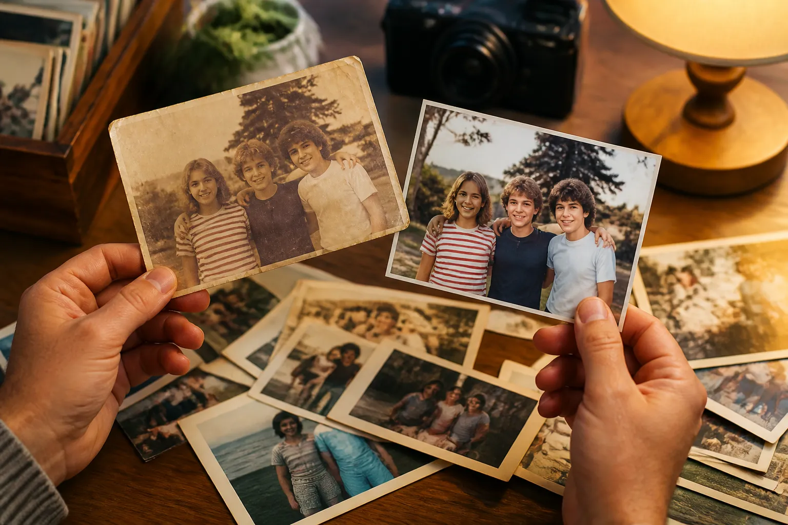 Reviva suas fotos dos anos 80 com qualidade restaurada