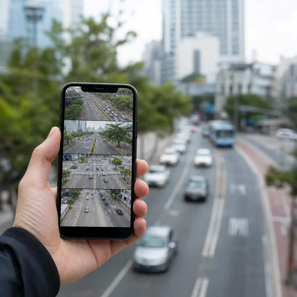 Como acessar câmeras de trânsito ao vivo pelo iPhone facilmente